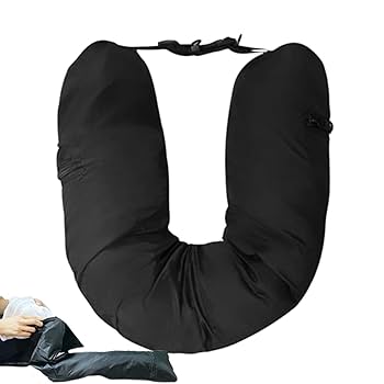 Amazon｜旅行用詰め込み式ネックピロー - 飛行機用の U 字型